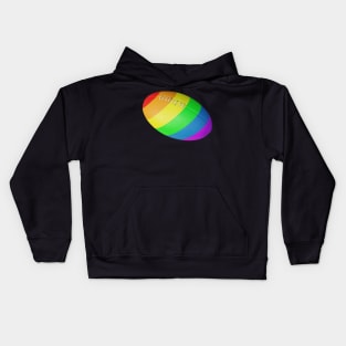 American Football Rainbow LGBTQ Gay Pride Kids Hoodie